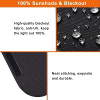 Perfect size 16 x 2475 inchesHigh quality polyester fiber fabric gives you complete blackout