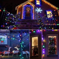 Brizled C9 Christmas Lights Multicolor, 16Ft 25 Led Faceted C9 Outdoor Christmas Lights, 120V Ul Certified C9 Xmas Lights, C9 String Lights Connectable For Indoor Christmas Tree, Wreath, Yard, Patios