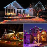 Brizled C9 Christmas Lights Multicolor, 16Ft 25 Led Faceted C9 Outdoor Christmas Lights, 120V Ul Certified C9 Xmas Lights, C9 String Lights Connectable For Indoor Christmas Tree, Wreath, Yard, Patios