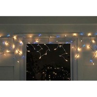 Northlight 150Ct Blue & Clear Mini Icicle Christmas Lights - White Wire