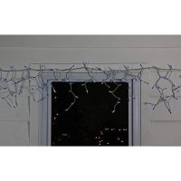 150-Count Blue Mini Icicle Christmas Light Set - 8.75 Ft White Wire