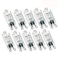 G9 25W Halogen Bulb T4 G9 Halogen Bulbs 25W T4 Jcd G9 Bi-Pin Base 25 Watt G9 120V 25 Watt Bulb Halogen Bulb,Clear,Warm White 2700K,10 Pack