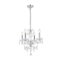 Elle Collection Pendant D17In H18In Lt:4 Chrome Finish