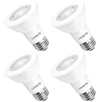 Luxrite Par20 Led Dimmable Bulb, 50W Equivalent, 5000K Bright White, 6.5W Led Spotlight Bulb, 460 Lumens, Energy Star & Ul Listed, E26 Standard Base, Damp Location - Indoor/Outdoor (4 Pack)