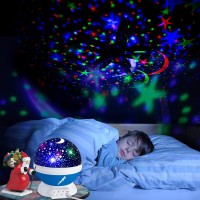 Belun Stars Night Light For Kids, Universe Night Light Projection Lamp, Romantic Star Christmas Birthday Space Projector Lamp For Bedroom(Blue)