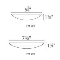 Wac Lighting Disc 6In Led Energy Star Flush Mount For Junction Box 3000K In White