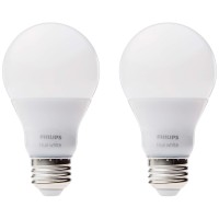 Philips 453100 Hue White A19 2-Pack 60W Equivalent Dimmable Led Smart Bulb (Compatible With Amazon Alexa, Apple Homekit, And Google Assistant), Soft White, Standard - 2 Pack