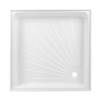 Caravan Shower Tray made from easycare ABS Acrylonitrile Butadiene Styrene Plastic with a compact size W x D x H 60 x 60 x 10 cm and a 3 mm Material thickness The specially designed for small commercial wet Designed Shower Tray has around a 5 inch wide mo