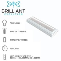 Brilliant Evolution Warm White Wireless Led Light Bar: Under Counter Lights, Cabinet Lights With Remote, Capstone Lighting, Above Kitchen Sink Light, Battery Operated Wall Lights