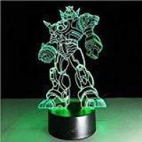 3D Illusion Optimus Prime Night Light Lamp,7 Colors Gradual Changing Touch Switch Usb Table Desk Autobots Lamp Best For Gifts Or Home Office Decorations