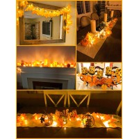 Luditek 3Pack Fall Decor Lighted Fall Garland Total 246Ft 60 Led Thanksgiving Decor Halloween String Lights Fall Decorations