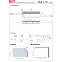 Mw Mean Well Hlg-320H-15B 15V 19A 285W Single Output Switching Led Power Supply With Pfc