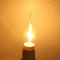 Scomx E12 Edison Vintage Equivalent Energy Incandescent Chandelier 40W 110130V 280 Lumen Bent Flame Tip Bulb With Candelabra B