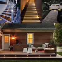 Led Deck Lights Kit 12V Low Voltage Waterproof Ip67 Warm White Recessed Deck Lighting In Ground Light For Stair Step Garden Patio Yard Wood Floor Outdoor Landscape Lights Fixtures(Pack Of 10)