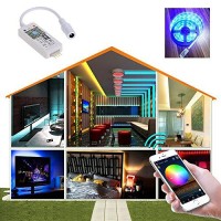 Led Wifi Controller, Rgb Led Light Strip Voice Control From Alexa & Google Home, Wifi Wireless Smart Controller With Free App Via Ios Or Android Smartphone