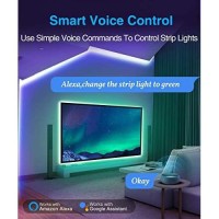 Led Wifi Controller, Rgb Led Light Strip Voice Control From Alexa & Google Home, Wifi Wireless Smart Controller With Free App Via Ios Or Android Smartphone