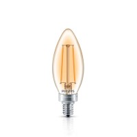 Philips Led Classic Glass Amber B11 Dimmable Light Bulb: 2700-Kelvin, 2.5-Watt (25-Watt Equivalent), E12 Base, Soft White, 18-Pack