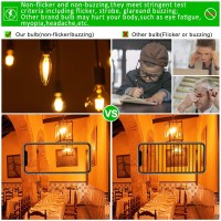 Litehistory Dimmable 4W 2200K Amber Ca10 Led Bulb E12 Candelabra Led 250Lm, Warm White, 40W Flame Tip 6Pack