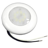 Kaper II low profile LED surface mount interior light with durable Polycarbonate construction Small efficient 12 volt light provides 150 lumens to light living cargo storage or utility spaces Its small size makes it ideal for many challenging applications