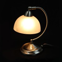 Mini Modern Bankers Desk Lamp With Touch Dimmer Control Base