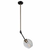 FeaturesThe Organic collection features a circular dimple glassThe arms can be adjusted to any configuration desiredRods for height adjustment and a handstraight for sloped ceilingsBulb category IncandescentPrimary Bulb 1 x 100 watts Medium BaseFinish Bla