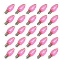 Vickerman C9 Pink Twinkle Transpled Bulb 25/Box - Xledtc99T-25