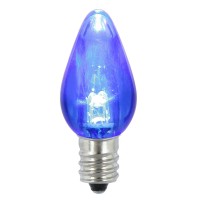 Vickerman C7 Blue Twinkle Transpled Bulb 25/Box - Xledtc72T-25