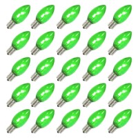 Vickerman C9 Green Transparent Led Bulb 25/Box - Xledtc94-25