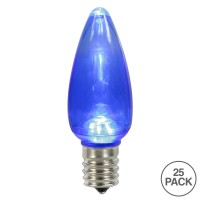 Vickerman C9 Blue Twinkle Transpled Bulb 25/Box - Xledtc92T-25