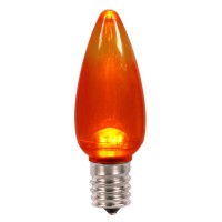 Vickerman C9 Orange Twinkle Transpled Bulb 25/Box - Xledtc98T-25