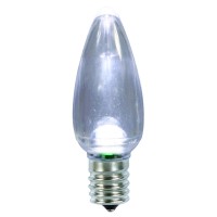 Vickerman C9 Pure Wht Transparent Led Bulb 25/Box - Xledtc9P-25