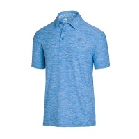 Three Sixty Six Golf Shirts For Men - Dry Fit Short-Sleeve Polo, Athletic Casual Collared T-Shirt Cool Blue