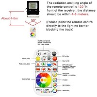 Melpo 30W Led Flood Light Outdoor 300W Equivalent, Color Changing Rgb Lights With Remote, 120 Rgb Colors, Warm White 2700K, Timing, Custom Mode, Uplight Landscape Lights,Ip66 Us 3-Plug (2 Pack)