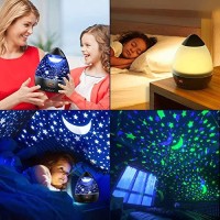 Night Light Dstana Star Projector Night Lights For Kids Room With Timer Auto Off, Kids Night Light Toys Gifts For 10 Year Old Girl Boy, 360 Degree Rotate Colorful Stars Night Light Projector Black