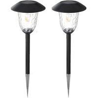 Best Solar Light Solarpathf2 Led Solar Outdoor Filament-Style Path Weatherproof Metal Light, 10X Brightness, 3000K, 2-Pack, Black