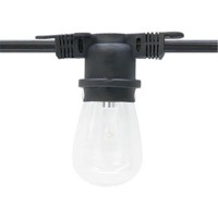 commercial grade etl45listed interconnectable light string perfect for outdoor patios and plazas46 Plug and socket ends allow you to easily connect multiple sets together while maintaining the etl listing46 Specificationscolor58 BlackNumber of Sockets58 2