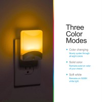 Always dream in color when you fall asleep with the GEbranded colorchanging night light The lights soft glow guides you safely through your nighttime routine and offers a variety of colorful lighting options Choose between three different modes solid colo