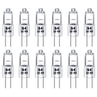 Unitedlux 20W G4 Halogen Light Bulbs G4 Bin-Pin Base Light Bulb Jc Type 12 Volt Dimmable Soft White 2800K (Pack Of 12)