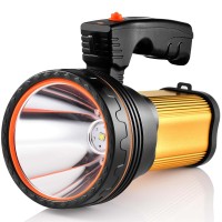 Rechargeable Flashlights,Super Bright 180000 Lumen High Powered Spotlight,Handheld Spotlight 12000Mah With Waterproof Design& Rechargeable Feature,Perfect For Home Power Failure & Outdoor Lighting