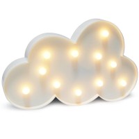 Glintee Cloud Led Night Light Table Lamp For Party Birthday Wedding Atmospherebattery Operated Decorative Marquee Signs Light N