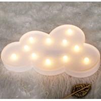 Glintee Cloud Led Night Light Table Lamp For Party Birthday Wedding Atmospherebattery Operated Decorative Marquee Signs Light N