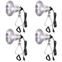 Simple Deluxe Hiwkltclamplightsx4 4Pack Clamp Lamp Light With 55 Inch Aluminum Reflector Up To 60 Watt E26 No Bulb Included