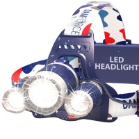 Danforce Headlamp. Usb Rechargeable Led Head Lamp. Ultra Bright Cree 1080 Lumen Head Flashlight + Red Light. Headlamps For Adults, Camping, Outdoors & Hard Hat Work. Zoomable Ipx54 Headlight