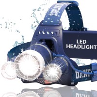 Danforce Headlamp. Usb Rechargeable Led Head Lamp. Ultra Bright Cree 1080 Lumen Head Flashlight + Red Light. Headlamps For Adults, Camping, Outdoors & Hard Hat Work. Zoomable Ipx54 Headlight