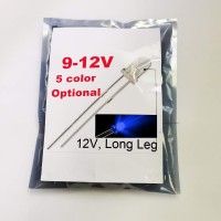 Bowerful 100Pcs 12V 3Mm Blue Led 9V Gauge Cluster Instrument Light Emitting Diodes