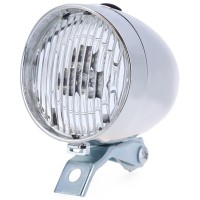 Bluesunshine Vintage Retro Bicycle Bike Front Light Lamp 3 Led Headlight With Bracket (Silver)