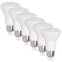 Maxxima Led Br20 Bulbs - 50 Watt Equivalent Dimmable 7 Watt Warm White 3000K R20 Led Lightbulb, 600 Lumens, Featuring An E26 Base, Ideal For Track Or Recessed Lighting - 6 Pack