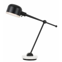 60W Allendale Metal Desk Lamp With Marble Base And Metal Shade Little to No Assembly Required Durable Metal Construction Solid Marble Base Adjustable Head