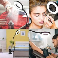 Dinglilighting Dllt Led Usb Reading Light Clip Laptop Lamp For Book,Piano,Bed Headboard,Desk, Eye-Care 2 Light Color Switchable, Adapter Included, Black