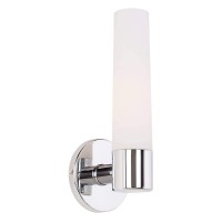 George Kovacs P5041-077 Saber One Light Wall Sconce, Chrome